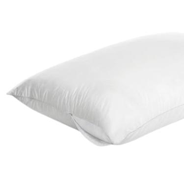 Imagem de Travesseiro Macio de Plumas, Branco, 50 x 70 cm, Preenchimento Premium