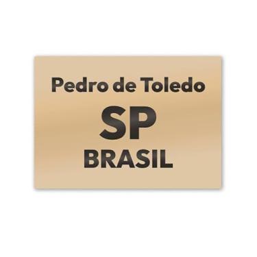 Imagem de Imã de Geladeira Pedro de Toledo São Paulo MDF 8cm x 5cm