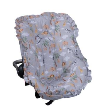 Imagem de Capa Bebê Conforto Menina e Menino Acolchoada Liso e Estampada Univers