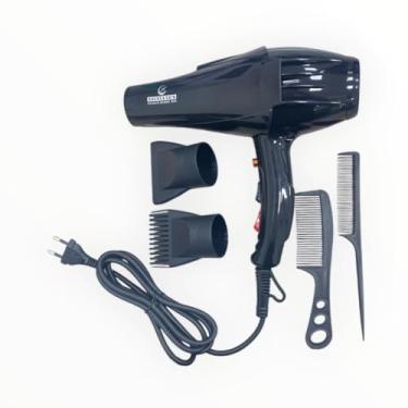 Imagem de Secador de Cabelo Profissional 6000W com Íons Negativos | 3 Velocidades, Ar Quente e Frio, Bico Direcionador, Design Ergonômico | 220V - Ideal para Uso Doméstico e Salão de Beleza