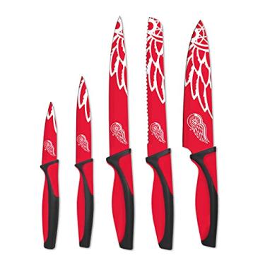 Imagem de Facas de cozinha Sports Vault NHL Detroit Red Wings, 40 cm C x 3 cm L x 24 cm A