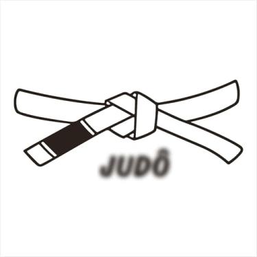 Imagem de Adesivo Faixa Judô Decorativa: Evolução, Energia, Estilo, OSS, Kimono (PRETO, 94x40 cm)