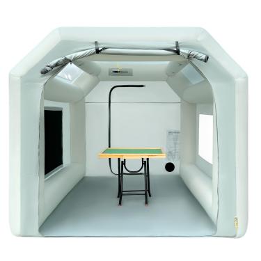 Imagem de OZIS Cabine De Pintura Inflável 10,8 X 8,2 7,2 Pés Com Soprador E Sistema Filtro Ar, Spray Portátil Para Faça Você Mesmo, Carro, Caminhão, Motocicleta, Garagem, Móveis, Peças Renovação