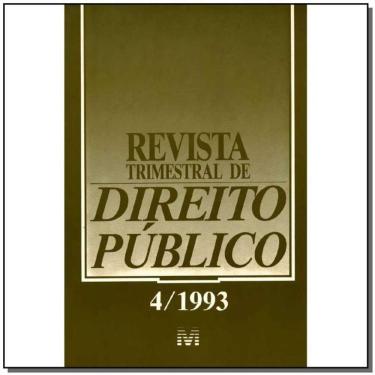 Imagem de Revista Trimestral De Direito Publico Ed. 04