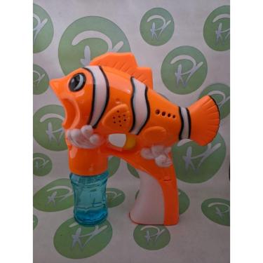Imagem de Máquina Bolha Automática E Musical Formato Peixe Palhaço