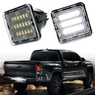 Imagem de ZDEERAOTO Luz de placa de licença LED para Toyota Tacoma 2016-2022 para Tundra 2014-2021, 18 SMD Xenon Branco 6000K, para lâmpada LED de etiqueta traseira Tacoma, 2 peças