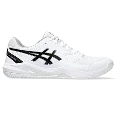 Imagem de ASICS Tênis masculino Gel-Dedicate 8, Branco/preto, 46