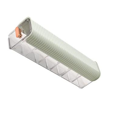 Imagem de Eujgoov Caixa de Armazenamento de Organizador de Roupas íntimas de Parede Compartamentos Destacáveis ​​Gaveta Montada na Parede Com Alça Revestida de Ouro para Roupas de íntimas (Verde claro)