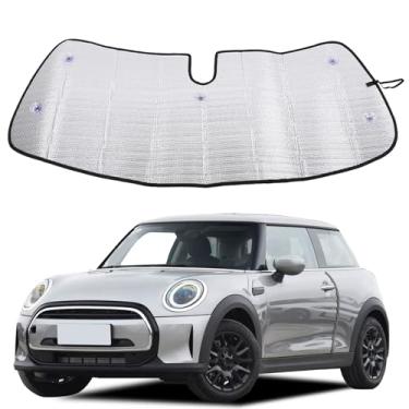Imagem de Para-brisa de carro compatível com BMW MINI Cooper 2019-2023, protetor de viseira de janela frontal, proteção UV, isolamento térmico, para-brisa, para-sol