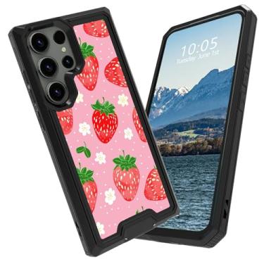 Imagem de BFDHGQZC Capa para celular Samsung Galaxy S25 Ultra 6,8 polegadas, híbrida, camada dupla, policarbonato rígido + TPU macio à prova de choque, capa protetora robusta para Samsung S25 Ultra, rosa