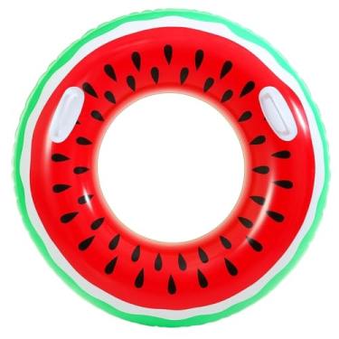 Imagem de Boia Piscina Inflavel Melancia Criança Adulto Praia 120cm Grande