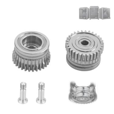 Imagem de Extrusora k1 Max, kit de atualização de engrenagem de rolamento duplo k1 aço endurecido DLC ouro + engrenagem de redução, engrenagem extrusora de acionamento de filamento de metal, para peças de