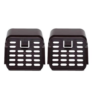 Imagem de VBESTLIFE 2 Definir Extensões de Calha de Calha de 3x4 Polegadas Tipo A, Tomada de Calha Com Filtro e Guarda de Folhas para o Fundo do Adaptador de Extensor de Dowspouts (Marrom)