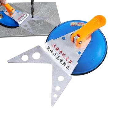 Imagem de Localizador Ajustável de Furos para Azulejos - Fixador De Posicionamento De Azulejos Com Base De Vácuo - Posicionador de Ventosa para Cerâmica em Medição, Perfuração e Corte