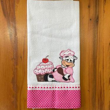 Imagem de Pano de Prato Vaquinha Cupcake - Sua Casa Decor