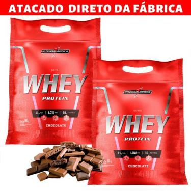 Imagem de Kit 2x Nutri Whey Protein Integralmédica 900g - inegralmedica, Chocola