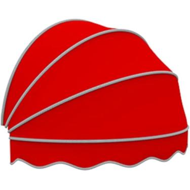 Imagem de Toldo Retrátil Multicolorido, Toldo De Arco Dossel Ao Ar Livre à Prova De Chuva Anti-uv Anti-neve, Fácil De Instalar Para Janela De Varanda De Porta, Red, 100x60cm