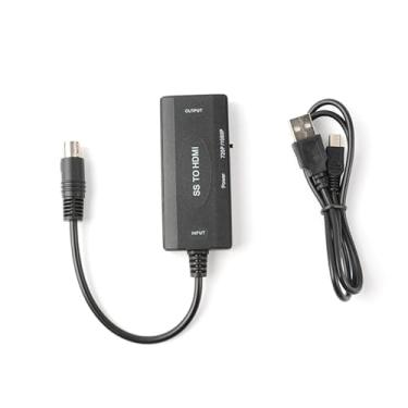 Imagem de DC 5V SS to HD Converter Adapter Native RGB Signal 1080P 16:9 4:3 Ratio Screen Fit for Sega Saturn Game on 4K TVs