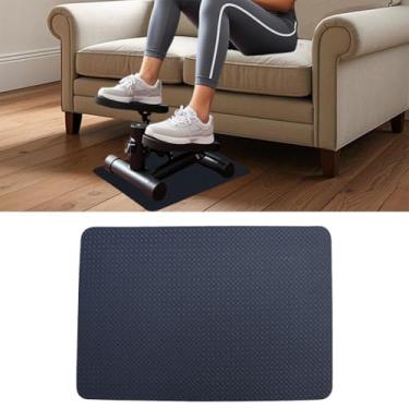 Imagem de Legnowit Tapete antiderrapante de dupla face para máquina de exercício de passo e mini equipamento de exercício elíptico sob a mesa, pequeno tapete de proteção de chão para exercitador de pedal