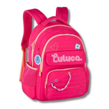 Imagem de Mochila De Costas Luluca Juvenil Meninas Escolar Passeio Viagem Faculd