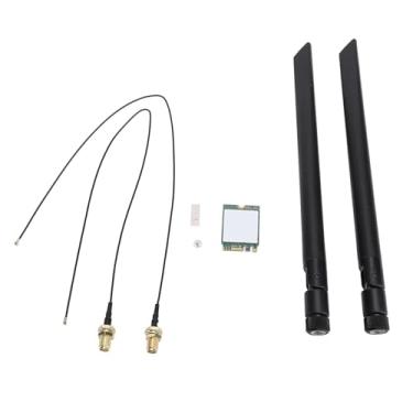Imagem de Zopsc 8265NGW WiFi Card AC 1200Mbps Banda Dupla 2,4 GHz 5GHz M.2 Card Sem Fio Com BT 4.2 para 7 8 10 (Antenas externas)