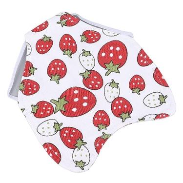 Imagem de Generic Protetor de Asa Fixador de Penas de Penas de Frango, Avental de Sela de Frango Lavável de Duas Camadas Pesadas para o Avental de Sela de para Pássaros (Morango vermelho)