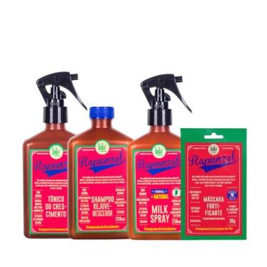 Imagem de Kit Lola Rapunzel Sh 250ml + Spray Milk 250ml + Masc Sachê 30g + Tônic