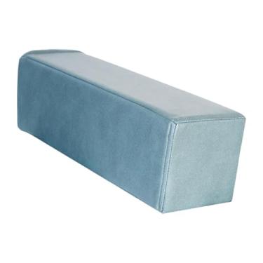 Imagem de Kuntesetty Almofada de apoio de braço de sofá, almofada de espuma de alta densidade, de apoio de braço de sofá para casa, Azul