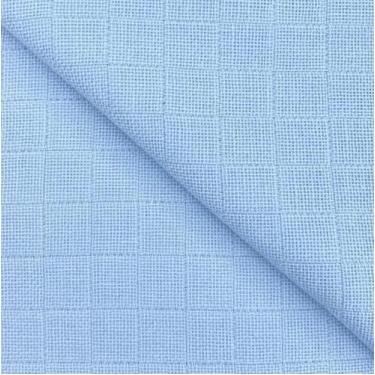 Imagem de Fralda De Pano Quadriculada Bebê Por Metro Artesanato Azul - Dugu