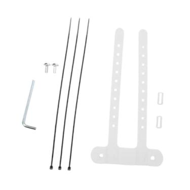 Imagem de UGPLM Adaptador de base para suporte de garrafa de bicicleta, suporte para de garrafa, base de montagem para canote de selim, Branco