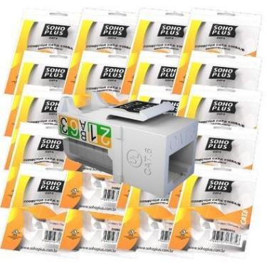 Imagem de 5x Conector Keystone Fêmea Cat6 Rj45 Sohoplus Furukawa
