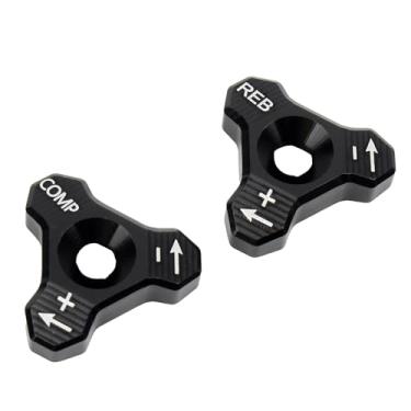 Imagem de PowerMotor Motocicleta CNC 48 mm Amortecedor Dianteiro Amortecedor Parafuso Ajustador para EXC SX SXF XCW XCF EXCF EXCR 125 150 250 300 350 400 450 500 525 Preto