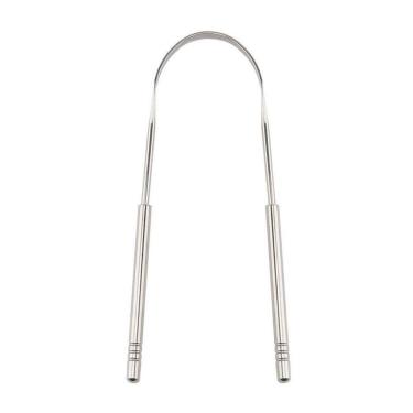 Imagem de Limpador Raspador De Língua Em Aço Inox Para Higiene Bucal