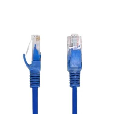 Imagem de Cabo De Rede 20 Metros Lan Internet Crimpado Rj45 Cat5e Azul.