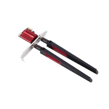 Imagem de Greensen Placa de Rede WiFi Dual Band 1200Mbps Com Wireless 4.0, Interface PCIEx1 Antenas de Ganho 10dBi para 7 8 10 11