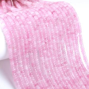 Imagem de 150 peças, 2 x 4 mm, pedra de ametista de lavanda natural, contas de Rondelle, contas de pedra de disco de ábaco redondas e soltas espaçadoras para pulseira DIY, colar, fabricação de joias