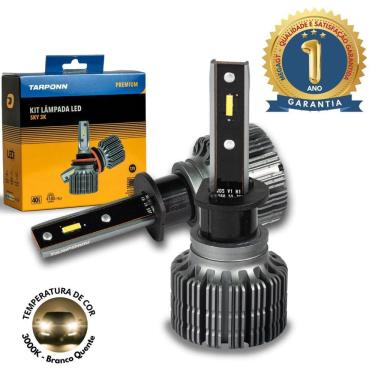 Imagem de Ultra Led Sky Tarponn 8.200 Lumens 80W 3000K H3 Premium