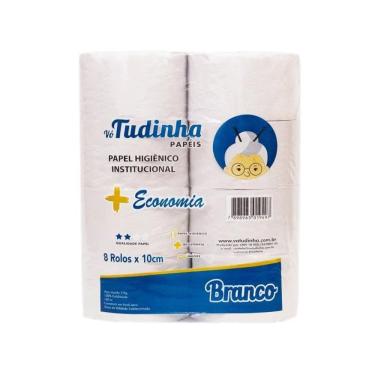 Imagem de Papel Higienico Rolao Branco Economia 2 Kg Fardo 8 Rolos Vo