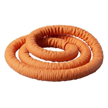 Imagem de Fenteer Equipamento de ginástica com peso, entretenimento, círculo de ginástica confortável para abdômen, arco de mola para exercícios de pernas em viagens, Laranja