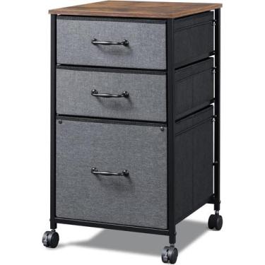Imagem de Armário de arquivos móvel DEVAISE Rolling Printer Stand 3 gavetas