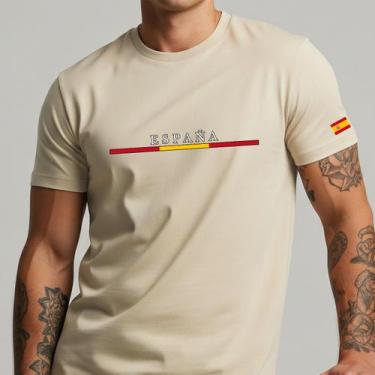 Imagem de Camisa Espanha 100% Algodão - NoBrand, Off, 8