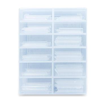 Imagem de Molde F1 Curvatura C Unhas Gel Porcelana 120 Unidades