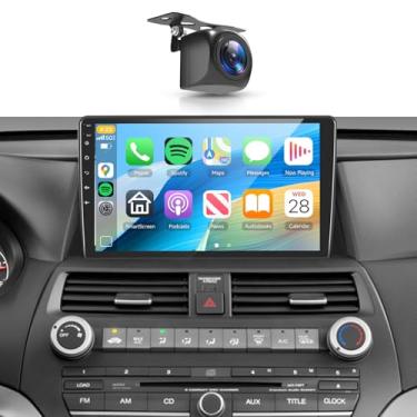 Imagem de 【2G + 64G】 Para Honda Accord 8th 2008 2009 2010 2011 2012 2013 Android Car Radio Stereo, Wireless Carplay Android Auto 10,1 polegadas, receptor de áudio do carro, GPS WiFi, câmera de backup FM/RDS