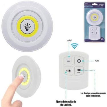 Imagem de Abajur Luminaria De Led Com Controle Remoto + Suporte Autoadesivo A Pi