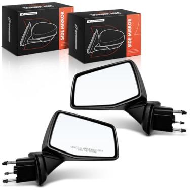 Imagem de A-Premium Par (2) Espelho retrovisor manual do motorista e do passageiro - compatível com Chevrolet Silverado 1500 2019-2025, Silverado 1500 LTD 2022 - Espelho retrovisor externo externo preto