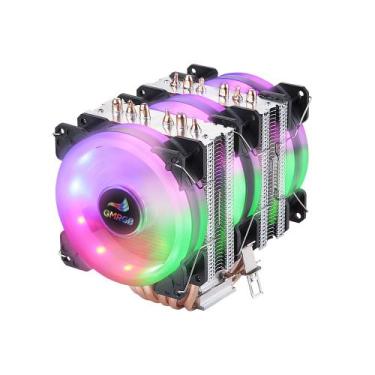 Imagem de Air cooler rgb para processador intel amd 3 ventoinhas cpu - GMRGB