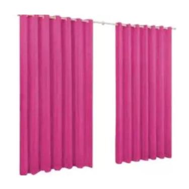 Imagem de Cortina Taia 4,00 X 2,50 Microfibra Com Ilhos A Mais Barata - DJB Enxo