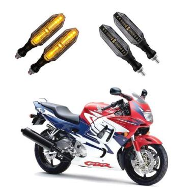 Imagem de KIT 4 Seta Esportiva Pisca de Led Modelo P26 para Moto Honda CBR 600F 