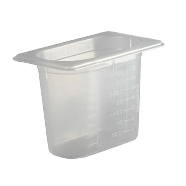 Imagem de San Jamar Forma modular MP19, 1/9 com tampa, 1 litro, 13 cm de profundidade, pacote com 12