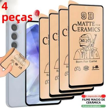 Imagem de Protetor De Tela Fosco 4pcs Para Samsung Galaxy A55 A54 5G A35 A15 A52